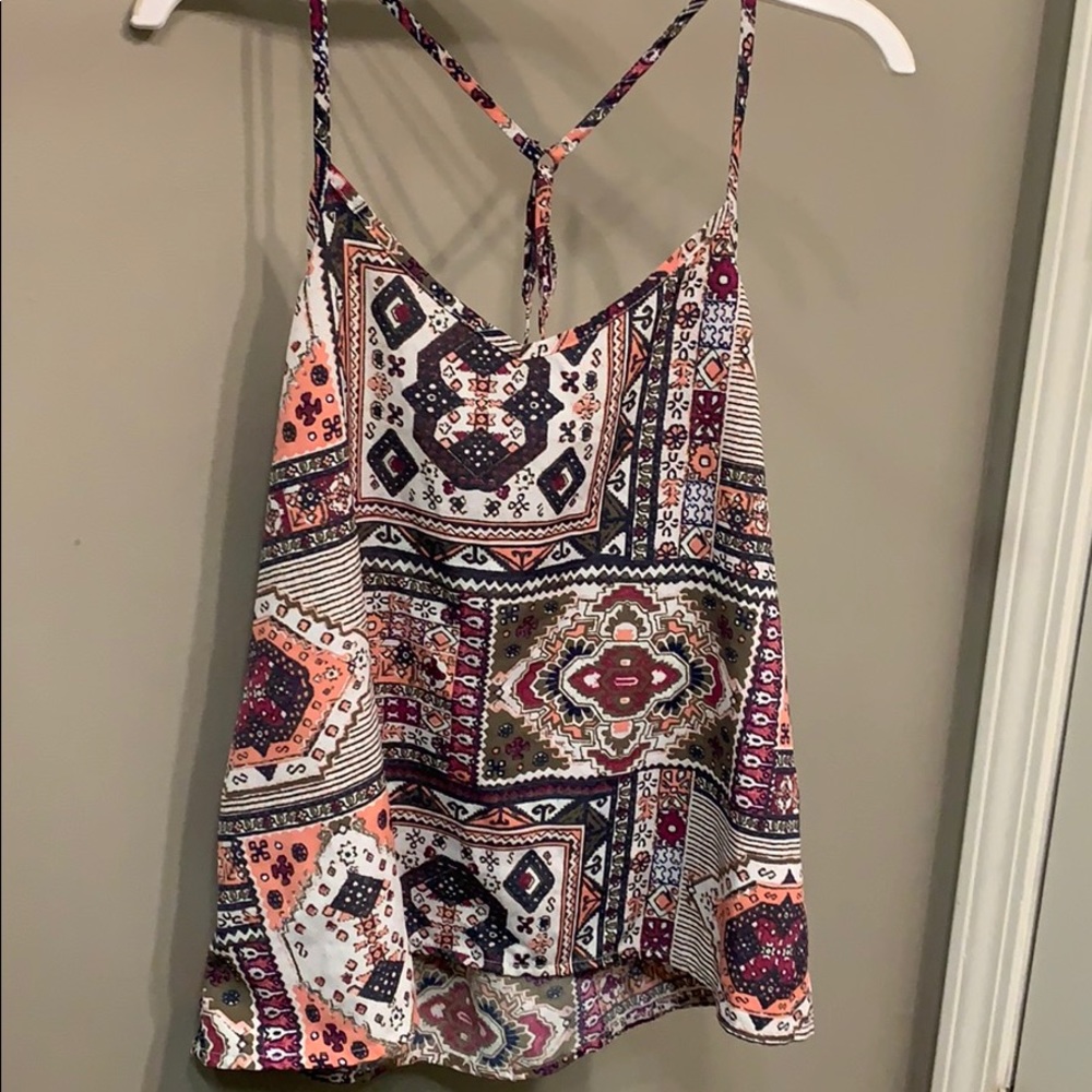 Hollister Colorful Patterned Tank Top